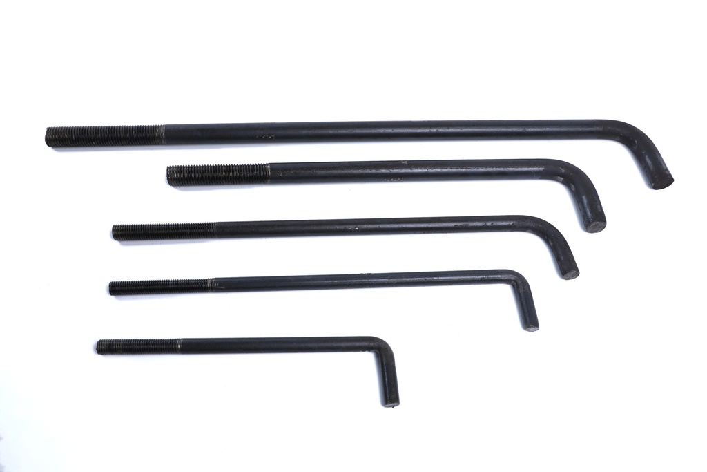 PERNOS DE 1" X 30" X 4" ACERO NEGRO  (ESTANDAR)