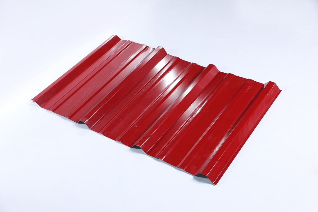 ALUZINC ACANALADO ROJO 1M CAL 26